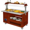 Diamond Warming/bain-marie salad bar, 4x GN1/1-150 (Mahogany wood) Diamond Warming/bain-marie salad bar, 4x GN1/1-150 (Mahogany wood)