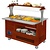 Diamond Warming/bain-marie salad bar, 4x GN1/1-150 (Mahogany wood)