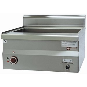 Diamond Countertop Electric Bain Marie, 1-Chamber with Drain Tap, GN 1/1 + 2 x GN 1/4, 3 kW Diamond Countertop Electric Bain Marie, 1-Chamber with Drain Tap, GN 1/1 + 2 x GN 1/4, 3 kW