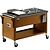 Diamond Wooden trolley, bain marie tray 3x GN 1/1