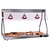 Diamond Mostek grzewczy 1030x530x(h)700 mm, 1650W, od 30 do 90°C ze światłem podczerwonym (3x 250 W)