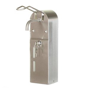 impeco Manual Stainless Steel Elbow Operated Soap Dispenser, 1 L impeco Manual Stainless Steel Elbow Operated Soap Dispenser, 1 L