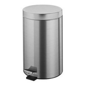 impeco 5 L Round Stainless Steel Pedal Bin, Lift Lid impeco 5 L Round Stainless Steel Pedal Bin, Lift Lid