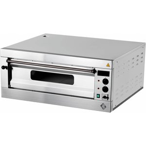 RM GASTRO Single Deck Electric Pizza Oven 8 kW, 6 x Ø 33 cm, with Digital Display