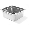 Hendi Stainless Steel Gastronorm Pan 2/3 200 mm with Retractable Handles Hendi Stainless Steel Gastronorm Pan 2/3 200 mm with Retractable Handles
