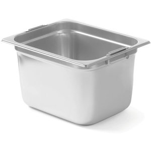 Hendi Stainless Steel Gastronorm Pan 1/2 200 mm with Retractable Handles
