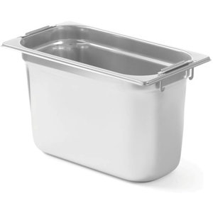 Hendi Stainless Steel Gastronorm Pan 1/3 200 mm with Retractable Handles