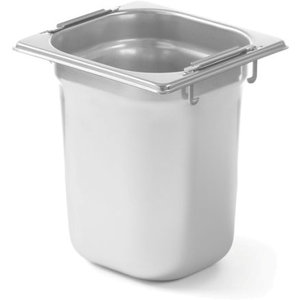 Hendi Pojemnik GN 1/6 200 mm ze stali nierdzewnej z chowanymi uchwytami Hendi Pojemnik GN 1/6 200 mm ze stali nierdzewnej z chowanymi uchwytami