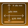 Henkelman Pakowarka komorowa, listwa 420 mm, 16 m³/h, 550 W, komora 460x420(h)180 mm Henkelman Pakowarka komorowa, listwa 420 mm, 16 m³/h, 550 W, komora 460x420(h)180 mm