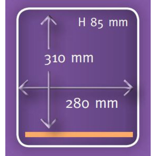 Henkelman Pakowarka komorowa, listwa 280 mm, 8 m³/h, 400 W Henkelman Pakowarka komorowa, listwa 280 mm, 8 m³/h, 400 W
