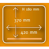 Henkelman Pakowarka komorowa, listwa 420 mm, 21 m³/h, 0,75-1,0 kW z czujnikami H20 i Vacuum Plus, komora 370x420(h)180 mm