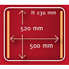Henkelman Stacjonarna pakowarka komorowa, listwy 2 x 520 mm, 63 m³/h, 2,4-3,5 kW, 400V, komora 520x500x(h)235 mm z jezdna Henkelman Stacjonarna pakowarka komorowa, listwy 2 x 520 mm, 63 m³/h, 2,4-3,5 kW, 400V, komora 520x500x(h)235 mm z jezdna