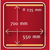 Henkelman Stationary Chamber Vacuum Packing Machine, Sealing 2 x 550 mm, 100 m³/h, 3,0-5,0 kW, 400V, on Wheels