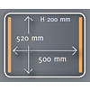 Henkelman Stationary Chamber Vacuum Packing Machine, Sealing 2 x 520 mm, 63 m³/h, 2,4-3,5 kW, 400V, Chamber 520x500x(h)200 mm, on Wheels