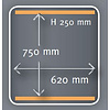 Henkelman Stacjonarna pakowarka komorowa, listwy 2 x 620 mm, 160 m³/h, 5,5-9,0 kW, 400V, jezdna