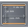 Henkelman Stationary Chamber Vacuum Packing Machine, Sealing 2 x 1100 mm, 300 m³/h, 7,0-9,0 kW, 400V, on Wheels