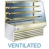 Diamond Refrigerated Display Rectangular, from 7°C to 10°C, Stationary, Silver