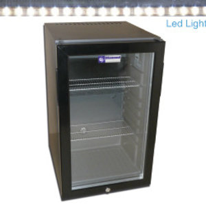 Diamond Minibar 52 L, 90W, from 4 to 10 °C with Glass Doors, Black Diamond Minibar 52 L, 90W, from 4 to 10 °C with Glass Doors, Black