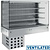 Diamond Refrigerated Rack Rectangular, 5 x 1/1 GN, from -1 ° C to 7 ° C, with an Aggregate, Built-in with simple Glass, Ventilated with Curtain, Silver