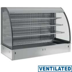 Diamond Refrigerated Rack Rectangular, 3 x 1/1 GN, from -1°C to 7°C without Aggregate, Built-in, Ventilated, with Curtain, Silver Diamond Refrigerated Rack Rectangular, 3 x 1/1 GN, from -1°C to 7°C without Aggregate, Built-in, Ventilated, with Curtain, Silver