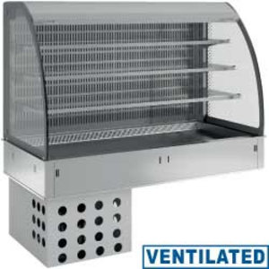 Diamond Refrigerated Rack Rectangular, 5 x 1/1 GN, from -1 ° C to 7 ° C, Built-in, with an Aggregate, Ventilated with Curtain, Silver Diamond Refrigerated Rack Rectangular, 5 x 1/1 GN, from -1 ° C to 7 ° C, Built-in, with an Aggregate, Ventilated with Curtain, Silver