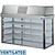 Diamond Refrigerated Display Rectangular, 3 x 1/1 GN, from 4°C to 12°C, Countertop, Silver
