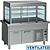 Diamond Refrigerated Display Rectangular, 6 x 1/1 GN, from 2°C to 12°C, Stationary, with Cupboard, Silver