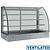 Diamond Refrigerated Display Rectangular, 5 x 1/1 GN, from -1°C to 5°C with Bent Glass, without Aggregate, Built-in, Ventilated, Silver