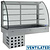 Diamond Refrigerated Display Rectangular, 5 x 1/1 GN, from -1 ° C to 5 ° C, with Bent Glass, Built-in, with an Aggregate, Ventilated, Silver