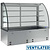 Diamond Refrigerated Display Rectangular, 2 x 1/1 GN, from -1°C to 5°C with Bent Glass, without Aggregate, Built-in, Ventilated, Silver