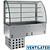Diamond Refrigerated Display Rectangular, 3 x 1/1 GN, from -1 ° C to 5 ° C, with Bent Glass, Built-in, with an Aggregate, Ventilated, Silver
