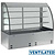 Diamond Refrigerated Display Rectangular, 4 x 1/1 GN, from -1°C to 7°C with Bent Glass, without Aggregate, Built-in, Ventilated with Curtain, Silver
