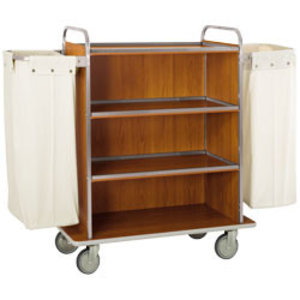 Diamond Stainless carriage with linen , 4 levels, 2 bags