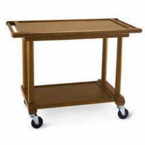 Diamond Walnut 2 Tier Service Trolley 550 x 1070 x 550 mm