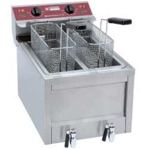 Diamond 2-Tank Countertop Electric Fryer 2 x 8 L, 9 kW Diamond 2-Tank Countertop Electric Fryer 2 x 8 L, 9 kW