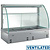 Diamond Built-in Warm Display 3 x 1/1 GN, 3 kW, from 65 to 85 °C, with Bent Glass, Silver, Humidified and Ventilated