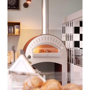 Alfa Forni Piec do pizzy 1-komorowy opalany drewnem, 3 x Ø 33 cm
