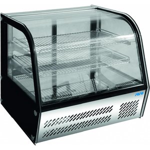 Saro Refrigerated Display Rectangular, 85 L, from 2°C to 10°C, Countertop, Black-Silver Saro Refrigerated Display Rectangular, 85 L, from 2°C to 10°C, Countertop, Black-Silver