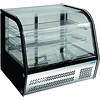 Saro Refrigerated Display Rectangular, 115 L, from 2°C to 10°C, Countertop, Black-Silver