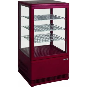 Saro Refrigerated Display Square, 68 L, from 0°C to 12°C, Countertop, Ventilated, Pink Saro Refrigerated Display Square, 68 L, from 0°C to 12°C, Countertop, Ventilated, Pink