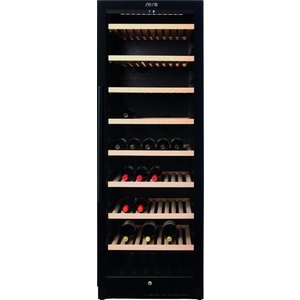 Saro 1-Door Wine Cooler 537 L, 162 Bottles, from 5 °C to 20 °C, Hinged Door, Black