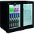 Saro Double Hinged Doors Back Bar Cooler 198 L, from 2 °C to 10 °C, Black