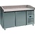 Saro Double Doors Pizza Prep Table, 275 L, Side-Mounted Compressor