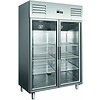Saro Double Glass Door Ventilated Refrigerator GN 2/1, 1173 L, -2 °C to +8 °C