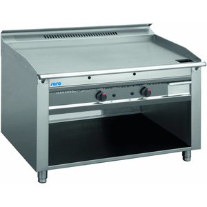 Saro Electric Teppanyaki Griddle 2 Heating Zones, 10,8 kW, 400V on Half-Open Base Saro Electric Teppanyaki Griddle 2 Heating Zones, 10,8 kW, 400V on Half-Open Base