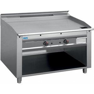 Saro Gas Teppanyaki Griddle 2 Heating Zones, 17,4 kW on Half-Open Base