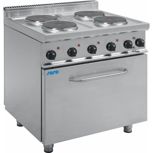 Saro Electric Cooker with 4 Hot Plates and Electric Convection Oven GN 2/1, 120 L, 15,9 kW Saro Electric Cooker with 4 Hot Plates and Electric Convection Oven GN 2/1, 120 L, 15,9 kW