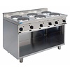 Saro Electric Cooker with 6 Round Hot Plates ø 220 mm and Open Cupboard, 15,6 kW Saro Electric Cooker with 6 Round Hot Plates ø 220 mm and Open Cupboard, 15,6 kW