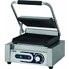 Saro Single Cast Iron Contact Grill, Grooved Grill Plate, 220 x 230 mm, 1,8 kW