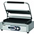 Saro Single Cast Iron Contact Grill, Grooved Grill Plate, 340 x 230 mm, 2,2 kW